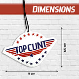 Top Cunt Hanging Air Freshener