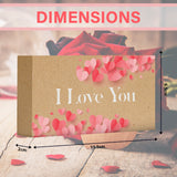 I Love You Kraft Gift Box with Jelly Beans