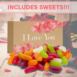 I Love You Kraft Gift Box with Jelly Beans