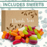 Thank You Kraft Box With Jelly Beans