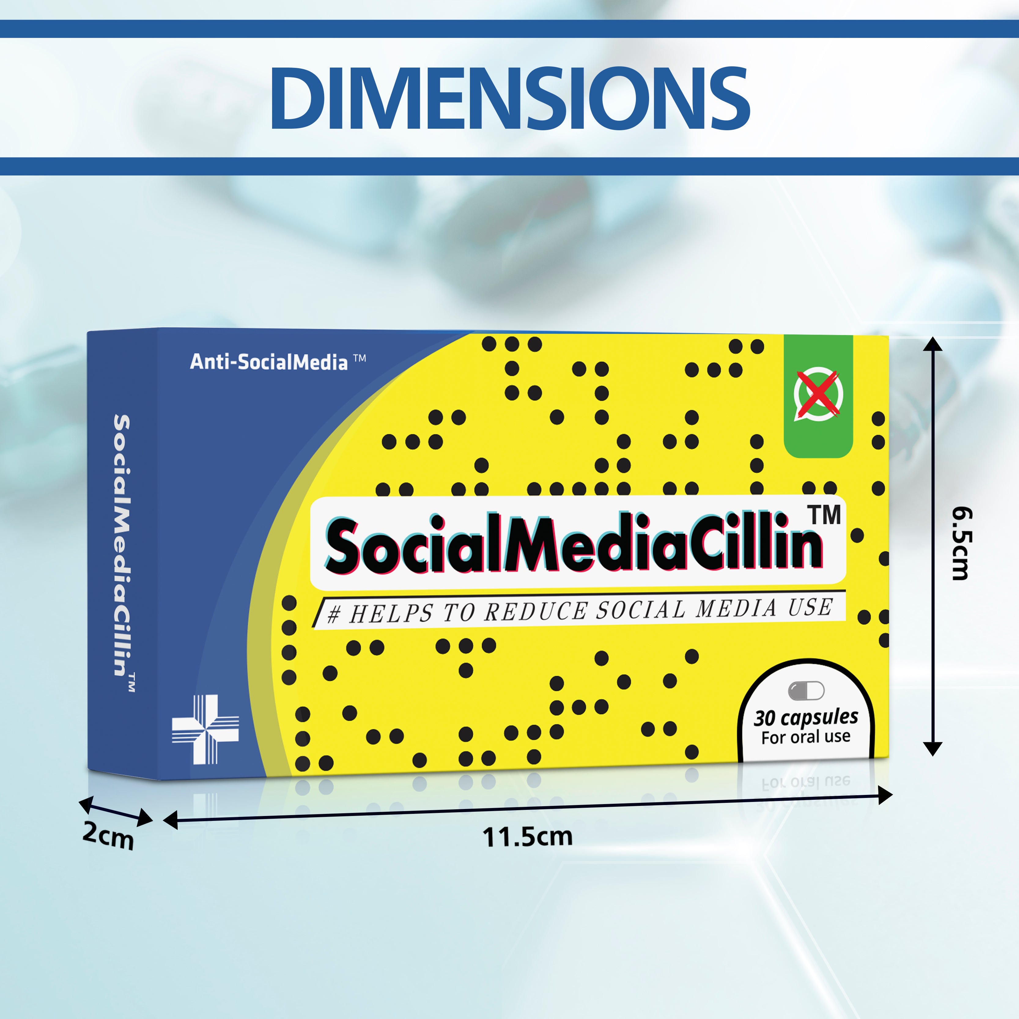 SocialMediaCillin Joke Tablet Box With Jelly Beans (Colour Box)